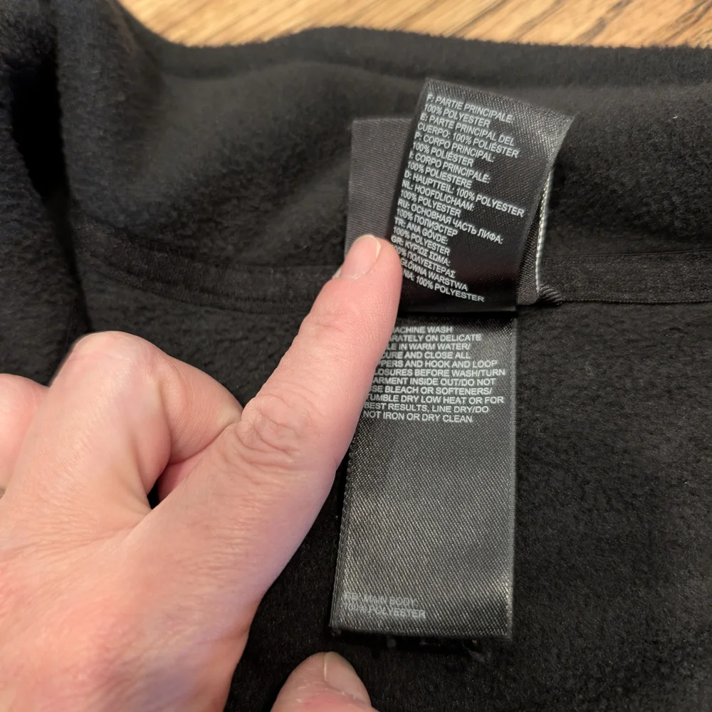 North Face Black Fleece Top (XXL) - Picture 6 of 6